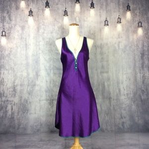 Go Softly Royal Purple Deep Plunge Night Gown
